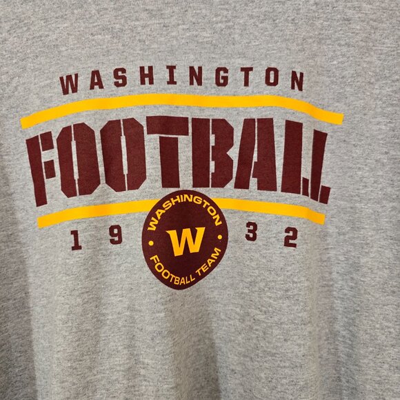 Washington Commanders Men's NFL Team Apparel SS T-Shirt Gray Sz 3XL NWOT - Picture 2 of 5